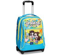 Seven S. P. A. Big Trolley Diniseme, Blu. 2 Possibili Utilizzi: Uso Zaino e Uso Trolley, Scuola & Tempo Libero