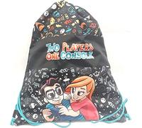 SEVEN S. P. A. EASY BAG TWO PLAYERS ONE CONSOLE SCUOLA SPORT E TEMPO LIBERO COLORE NERO