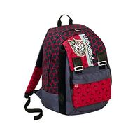 Seven S. P. A., Zaino Scuola Dice BOY Grigio Rosso Estensibile Variant System 32 LT Elementari E M Unisex Bambini Ragazzi, Rosso (Red), Taglia unica