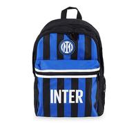 Seven S.P.A. Zaino scuola Inter a 3 scomparti in poliestere con schienale e spallacci imbottiti