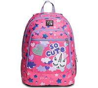 Seven S. P. A. Zaino YUB - ADVANCED HAYRIDE - Scuola & Tempo Libero - Bambine, Taglia Unica - 31 Litri - Dettagli in Glitter, Rosa
