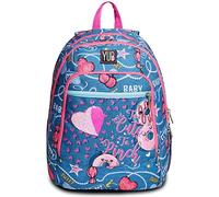 Zaino YUB - ADVANCED HAYRIDE - Scuola & Tempo Libero - Bambine, Taglia Unica - 31 Litri - Dettagli in Glitter, Celeste Rosa