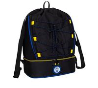 Seven Sacca Inter Con Fondo Rigido Porta Scarpe, Zip Bicolore, Puller Personalizzati e Elastico Porta Borraccia, prodotto ufficiale