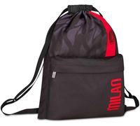Seven Sacca Sportiva Milan, Nero, Struttura morbida, chiusura coulisse