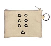 Seven Samurai Banner Portachiavi Portamonete Beige