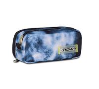 Seven Scuola Bustina Doppia, Grigio, Tasca Interna e Tasca Laterale con Passanti Elastici Portapenne, Accessori Zaino, Scuola Elementare e Media, Bambino e Ragazzo