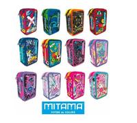 Mitama 64276 Astuccio Triplo 3 Zip - Colori Assortiti