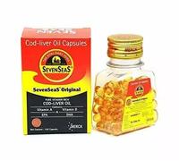 Seven Seas Originale Cod-Liver Olio Capsula Per Cervello, Ossa - 100 Scheda