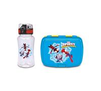 Seven Set Portamerenda + borraccia Spiderman, Divisorio interno, Borraccia 460ml ermetica, Facile da aprire, Prodotto ufficiale, Idea regalo bambini, Scuola e asilo