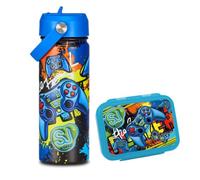 Seven SJ Borraccia Termica e Porta Merenda, Acciaio Inox (Game)