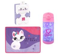 Seven SJ Set Scuola, Borraccia Termica, Tovaglietta, Portamerenda (Diamond)