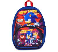 Seven Sonic Zainetto Asilo, Blu, Tasca Frontale con Zip, Tasca per Borraccia, Asilo e Tempo Libero, Bambino, zaino