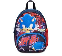 Seven SONIC Zaino Asilo Small, Rosso Blu - Tasche Laterali Porta Borraccia, Tasca Frontale, Zainetto Asilo Bambino - Zaino Scuola Kid
