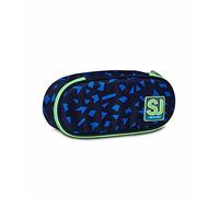 SEVEN SPA SJ GANG STYLE JAM GANG Portapenne Scuola ROUND PLUS, SHIFTY SPORTS, Astuccio Monozip con Organizer Interno, Passanti Elastici, Tessuto 100%