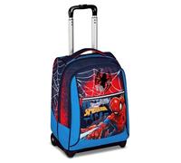 Seven Spiderman Big Trolley Scuola Fisso, Blu, 2 in 1, Doppio Uso, Trolley e Zaino, Zaino Scuola Elementare, Bambino