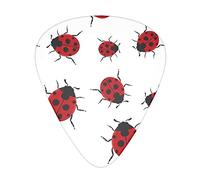 Seven Star Coccinella Plettri per chitarra Classica Triangolo Basso Acustico ed Elettrica Plettri per Chitarra Per Chitarristi 12 Pezzi