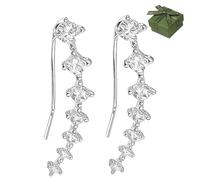 Seven Star Diamond Stud Earrings, 7-Star Diamond Earrings for Women, 2026 New Diamonds Stud Earring, Suitable for Women's Everyday Wear and Special Occasions (Silver)