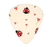 Seven Star Ladybird Chitarra Acustica Plettri per Chitarra 12 Pezzi, Chitarra Elettrica Essenziale Plettri per Chitarra Spessi e Sottili Studenti 0,46 0,96 0,71 Mm