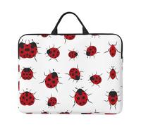 Seven Star Ladybird - Custodia per computer portatile da 14", con manico e cerniera, ideale per viaggi, lavoro e ufficio
