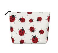 Seven Star Ladybird impermeabile grande capacità con cerniera viaggio d'affari viaggio casa borsa trucco multifunzionale borsa portaoggetti portamonete, Nero , Taglia unica