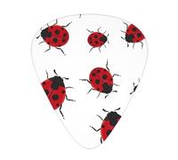 Seven Star Ladybird - Plettri per chitarra, 12 pezzi, per ukulele e basso