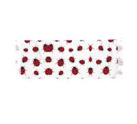 Seven Star Ladybird - Sciarpa in cashmere con frange, leggera, da donna, alla moda, quadrata, decorazione lunga
