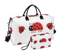 Seven Stars - Borsa da viaggio per il fine settimana, con tracolla regolabile, per viaggi, grande capacità, colore: rosso, Sette stelle Cartone animato carino rosso, 1 size