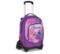 Seven Stitch Trolley Jack, Triplo Uso, Zaino Sganciabile, Doppio Scomparto, Spallacci a Scomparsa, Elastico Porta Borraccia, Scuola e Tempo Libero, bambine e ragazze, viola