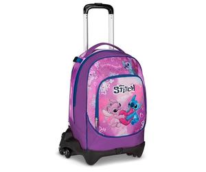 Seven Stitch Trolley Jack, Triplo Uso, Zaino Sganciabile, Doppio Scomparto, Spallacci a Scomparsa, Elastico Porta Borraccia, Scuola e Tempo Libero, bambine e ragazze, viola