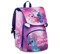 Seven Stitch Zaino Estensibile, Volume Regolabile, Doppio Scomparto, Tasca Porta Borraccia, Scuola e Tempo Libero, Bambine e Ragazze, viola