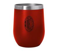 Seven Tazza Termica A.C. MILAN - WIN THE GAME, Acciaio Inox, Calcio, Per bambini, Ragazzi e adulti, Prodotto ufficiale, Idea regalo, Tempo libero