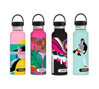 BORRACCIA in acciaio inox 304 TEENACE fantasia FOGLIE caldo e freddo 500 ML