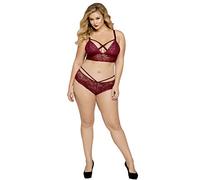 Seven Til Midnight bianca rose Galloon Lace Bralette (STM10784 x -wine-1 x 2 x)