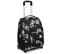 Seven Trolley, Abstract graffiti boy, Nero, 2 in 1 Zaino con Cross-Over System, Scuola & Viaggio