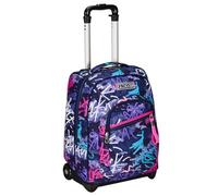 Seven Trolley Fisso, GraffitiMix, Viola, 2 in 1, Doppio Uso, Trolley e Zaino, Zaino Scuola Viaggio, Bambina Ragazza