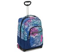 Seven Trolley Fit Pinkshade, Blu, 35 Lt, 2in1 Zaino con Sollevamento Spallacci per uso Trolley, Scuola & Viaggio