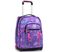 Seven Trolley, Iridescent, Viola, 2 in 1 Zaino con Cross-Over System, Scuola & Viaggio