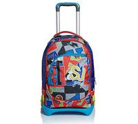 Seven Trolley Jack Scuola SJ Gang Boy, College y Sport, Zaino Sganciabile, 28 Lt, Multicolore