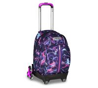Seven Trolley Scuola Comby 8 Ruote ELECTICVIBE GIRL, Viola, 31 L, Scomponibile, Uso Zaino, Tasche multiuso, Tasca porta pc, Struttura pieghevole, Barra telescopica, Scuola elementare e media, Bambina