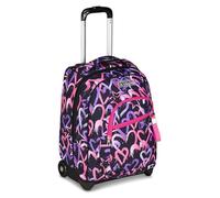 Seven Trolley Scuola Fisso, Rosa, 2 in 1, Doppio Uso, Trolley e Zaino, Zaino Scuola Viaggio, Bambina Ragazza