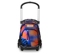 Seven Trolley Scuola Flex 3 Ruote, Blu, Shadefull Boy, 3 in 1, Triplo Uso, Zaino Con Carrello Sganciabile, Tasca Porta Borraccia e Crossover System, Zaino Scuola Viaggio, Bambino Ragazzo