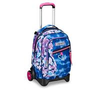 Seven Trolley Scuola Jack 2 Ruote, Viola Fucsia, Custom Cloud, 3 in 1, Triplo Uso, Zaino Con Carrello Sganciabile, Tasca Porta Borraccia e Crossover System, Zaino Scuola Viaggio, Bambina Ragazza
