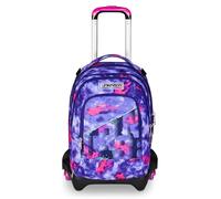 Seven Trolley Scuola Jack 3 Ruote Detach, Viola, Zaino Con Carrello Sganciabile Da 37 Litri, Tasca Borraccia, Zainetto Staccabile, Multiuso e Spazioso, Per Elementari e Media, Bambina