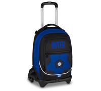 Seven Trolley Scuola Jack 3 Ruote Inter, Blu, 33 L, Scomponibile, Cross-over System, 3 in 1, Uso Zaino, Tasca frontale, Scuola elementare e media, Bambino, Ragazzo, Calcio, Prodotto ufficiale