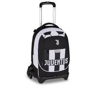 Seven Trolley Scuola Jack 3 Ruote Juventus, Nero, 33L, Scomponibile, Cross-over System, 3 in 1, Uso Zaino, Tasca frontale, Scuola elementare e media, Bambino, Ragazzo, Calcio, Prodotto ufficiale