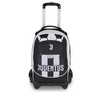 Seven Trolley Scuola Jack 3 Ruote Juventus, Nero, 33L, Scomponibile, Cross-over System, 3 in 1, Uso Zaino, Tasca frontale, Scuola elementare e media, Bambino, Ragazzo, Calcio, Prodotto ufficiale