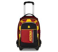 Seven Trolley Scuola Jack 3 Ruote Roma, Nero, 33 L, Scomponibile, Cross-over System, 3 in 1, Uso Zaino, Tasca frontale, Scuola elementare e media, Bambino, Ragazzo, Calcio, Prodotto ufficiale