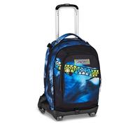 Seven Trolley Scuola Jack 8 Ruote BLU FUSION, Blu, 34 L, Scomponibile, 3 in 1, Tasche multiuso, Tasca portaborraccia, Cross-over System, Barra telescopica, Scuola elementare e media, Bambini, Ragazzi