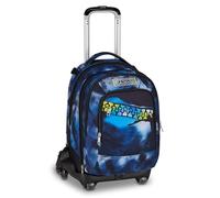 Seven Trolley Scuola Jack 8 Ruote Detach BLU FUSION, Blu, 34 L, Scomponibile, Zainetto staccabile, 4 in 1, Cross-over System, Tasche multifunzione, Scuola elementare e media, Bambini, Ragazzi