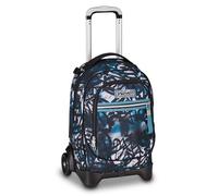 Seven Trolley Scuola New Tech Zaino Sganciabile, Triplo Uso, Doppio Scomparto, Spallacci a Scomparsa, Bambini e Ragazzi, Tyle, blu/nero